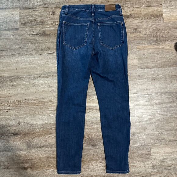 Madewell Womens Curvy High-Rise Skinny Jeans Size 28 Dark Wash - Picture 4 of 4